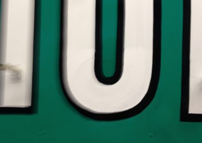 Union Station Sign Restoration – Hole Repair and Sign Painting
