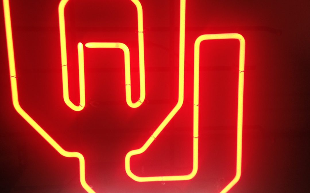 Clear Red Neon Glass