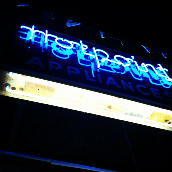 Hotpoint Appliance Neon Sign Restoration